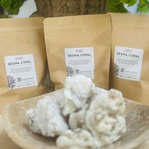Copal Incense from México 100% Pure Natural Organic White Mayan Copal Rocks 3.5 Ounces / 100GRS. to Preserve The Aroma Comes in Pieces.$$Home Decor, Kitchen, & Other