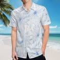 thumbnail image 5 of High Quality Hawaiian Shirts for Men Short Sleeve Aloha Beach Shirt Floral Summer Casual Button Down Shirts Blouses P4WA27, 5 of 7