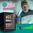 thumbnail image 5 of WANAI 1.4 Cu. ft Mini Fridge Beverage Cooler, 48 Cans Drink Fridge Black Glass Door for Beer Soda, 5 of 8