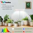 thumbnail image 2 of Luz de cultivo para plantas, 78 luces LED, espectro completo, lámpara ajustable en altura con base de metal, temporizador, 2 of 6