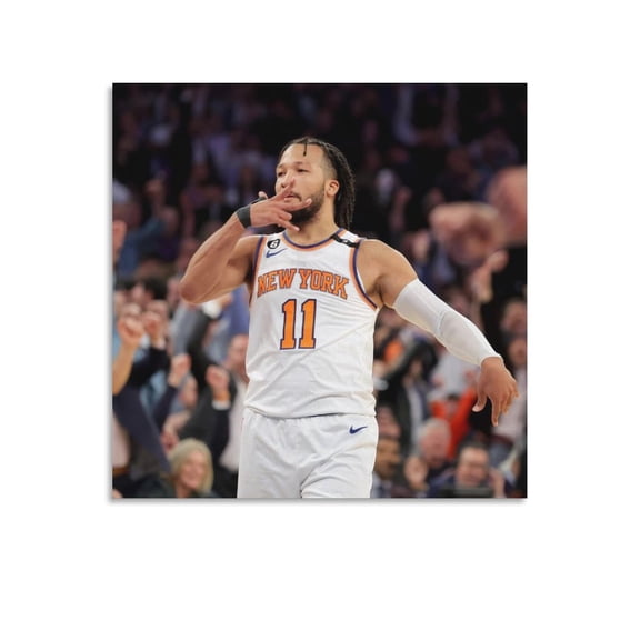 Jalen Brunson Canvas Poster Wall Art Poster Scroll Canvas Painting Picture Living Room Decor Home 28x28inch(70x70cm)
