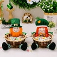 thumbnail image 6 of Holloyiver St. Patricks Day Candy Dish, Plush Gnome Four-leaf Gift Basket, Cute Snack Sugar Desktop Container Box Shamrock Candy Holder Table Centerpiece Supplies, 6 of 6