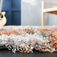 thumbnail image 4 of SAFAVIEH Horizon Konstantinos Abstract Shag Runner Rug, Grey/Rust, 2' x 9', 4 of 8