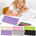 thumbnail image 1 of Sentmoon Pencils Case Large Pencil Case Simples Solid Color Large Capacity Portable Pencil Bag Lightweight Stationery Pouch for and Office, 1 of 6