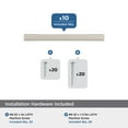 thumbnail image 3 of Amerock Cityscape 3 inch (76mm) Center-to-Center Satin Nickel Cabinet Pull - 10 Pack, 3 of 5