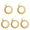thumbnail image 1 of KLKCMS 5 Pieces Mini Embroidery Hoop DIY Pendant Crafts for Needlework Handy Sewing Yellow, 1 of 9