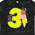 thumbnail image 4 of Inktastic Ice Cream Third Birthday Blue Boys or Girls Toddler T-Shirt, 4 of 5