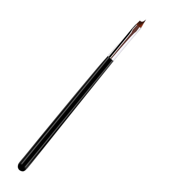Rotulador metálico para nail art francés, boca inclinada en forma de media luna, gancho de alambre, diseño floral, ligero y duradero para artistas de decoración de uñas DIY