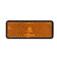 thumbnail image 4 of Horohoroe Universal Motocicleta Scooter Ciclomotor Rectángulo LED Reflector Luz de Freno Cola Lámpara de Freno Ámbar, 4 of 5