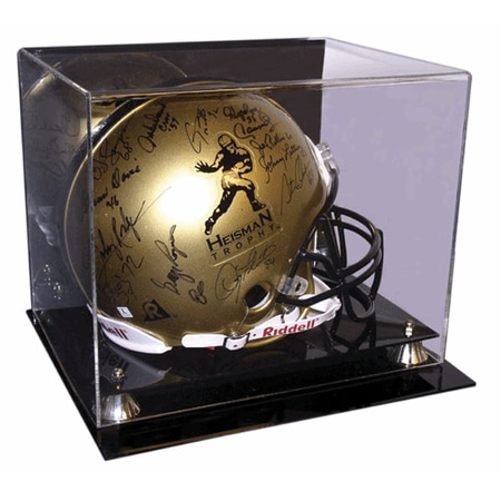 - Deluxe Full Size Football Helmet Display UV Case w/ Mirror - Brand New!