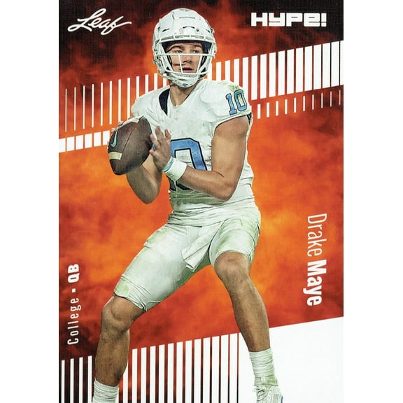 Mint Drake Maye 2023 Leaf HYPE! #114a Just 5000 Ever Made! Rookie Card UNC Tarheels
