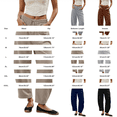 thumbnail image 3 of Siminsem Women Summer Crinkle Palazzo Pants High Waisted Wide Leg Linen Blend Trousers Loose Flowy Beach Vacation Outfits with Pockets Elastic Waist Drawstring Lounge Pant 2026, Khaki, 3XL, 3 of 4