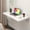 White, variant on Wall Mounted High Gloss Folding Table, Wall Desk Fold Down for Small Spaces, Folding Workbench for Laundry Room, Home Office, Kitchen, Bedroom, Home Bar, White (31.5"×15.7")