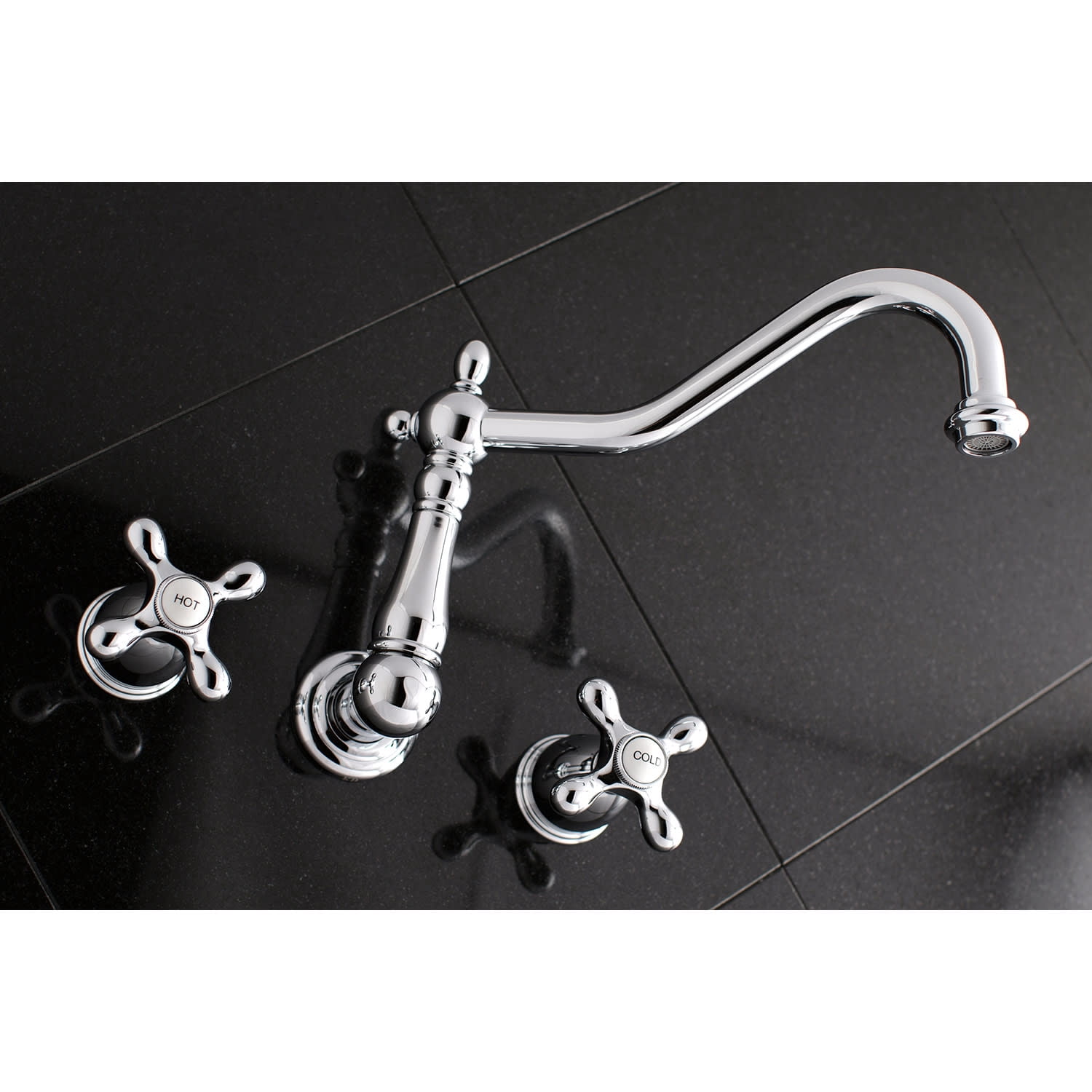 Kingston Brass Roman Tub Faucet, Brushed Brass, Wall Mount KS1027AX