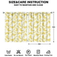 thumbnail image 2 of Nursery Curtains Boys Girls Kids Banana Seeds Blossom Print Pattern Window Drapes for Living Bedroom Playroom Room Decor Rod Pocket 42x54 Inch 2 Panels, 2 of 2