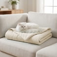 thumbnail image 4 of Cififendec All Season Pet Cooling Blanket, 35"×25", Lightweight Air Conditioner Quilt for Dog Cat Indoor Sofa Bed Summer Cool Sleeping Cover, 4 of 5
