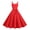 Red, variant on Joernso Vintage Women Dress A-line Big Swing Solid Color Backless Spaghetti Strap 50s Bow Decor Prom Cocktail Party Wedding Midi Dress Evening Dress