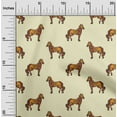 thumbnail image 1 of oneOone Cotton Flex Fabric Horse Block Printed Craft Fabric BTY 40 Inch Wide, 1 of 4