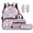 Axolotl Ocean, variant on Bear Cake Backpack Lunch Bag Combo For Primary School Girls Breathable Bookbag Small Lunch Bag Zip Up Pencil Pouch Bookmarks Back To School Gifts For Kids