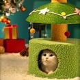 thumbnail image 3 of crativent Arbre de Noël pour Chat, Arbre de Noël pour Chat avec Maisonnette pour Chat. Robuste, Durable, Assemblage, Balcons Résistants au Poids, Living Orange-2nd floor, 3 of 6