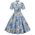 thumbnail image 2 of Pompotops Femmes Col Rond Mode Casual Couleur Unie Fente Irrégulière Robe Sans Manches Jupe Robe de Fermeture Éclair, 2 of 6
