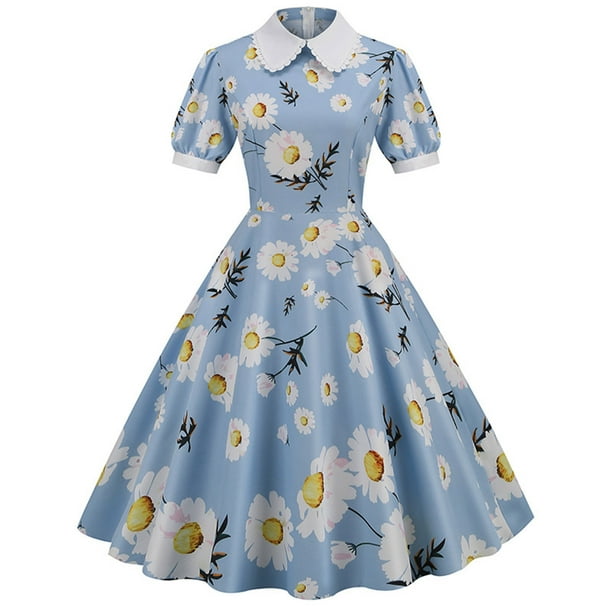Women's Vintage Dresses, 1950s Retro Fit and Flare Party Dress, 20s 30s