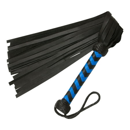 Genuine Cow Hide Leather Flogger 09 Braided Tails Multi color Whip