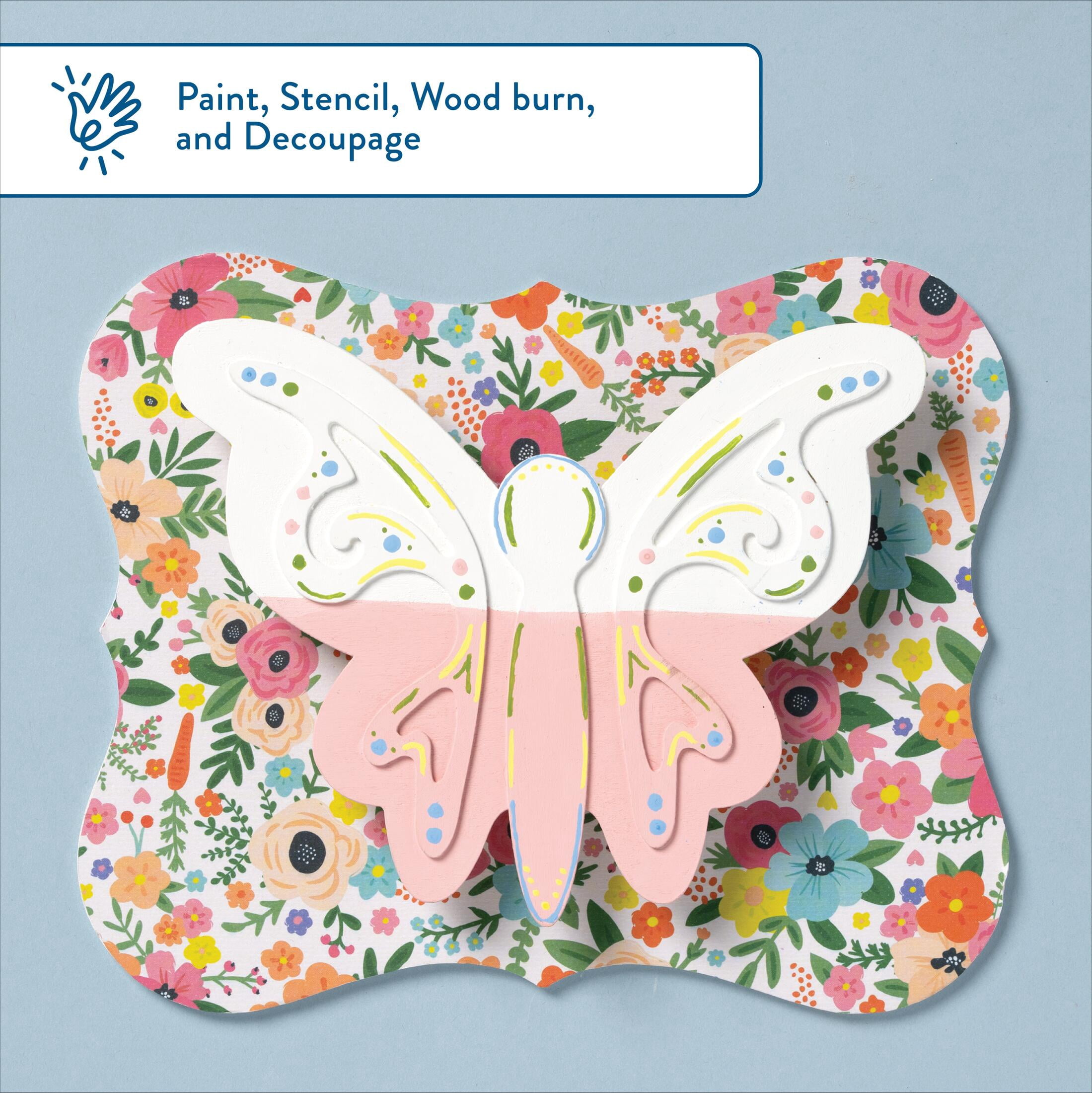 Hello Hobby Wood Fancy Cut Plaque, 8.75 in x 6.63 in