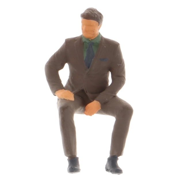 Figura en miniatura de PVC para sentarse, escala 1:64, modelo de escena callejera Cian