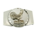 thumbnail image 1 of Removable Lighters Belt Buckle Rooster Cock Fighting Silver Metal Western Rodeo TEXAS STYLE, 1 of 3