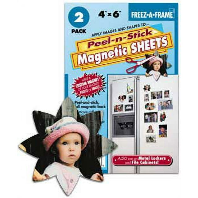 Freez A Frame 52246 Magnetic 4X6 Photo Frame With Peel-N-Stick Sheets