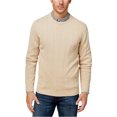 thumbnail image 1 of Suéter de punto acanalado Club Room para hombre, beige, extragrande, 1 of 1