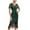 Green, variant on QUNYINEY Summer Dresses for Women Short Sleeve Dressy Sequin Cocktail Dress V Neck Tassel Vintage Midi Party Dress