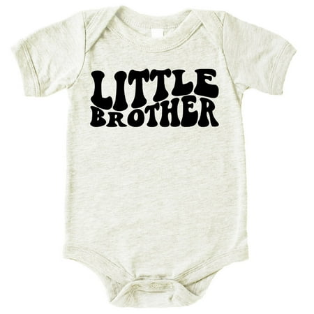 

Little Brother Groovy Wavy Bodysuits Natural Heather Bodysuit 12 Months