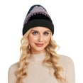 thumbnail image 4 of joogoo Shark Artistic Beanie Hats Cuffed Winter Warm Knit Thick Beanies, 4 of 7