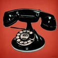 thumbnail image 2 of Carlson, Tina 12x12 White Modern Wood Framed Museum Art Print Titled - Telephone 2 v3, 2 of 4
