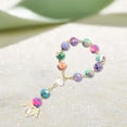 thumbnail image 4 of Pulsera de de con colgante de ángel s cristianos para Yinane Pulsera de cuentas de rosario, 4 of 6