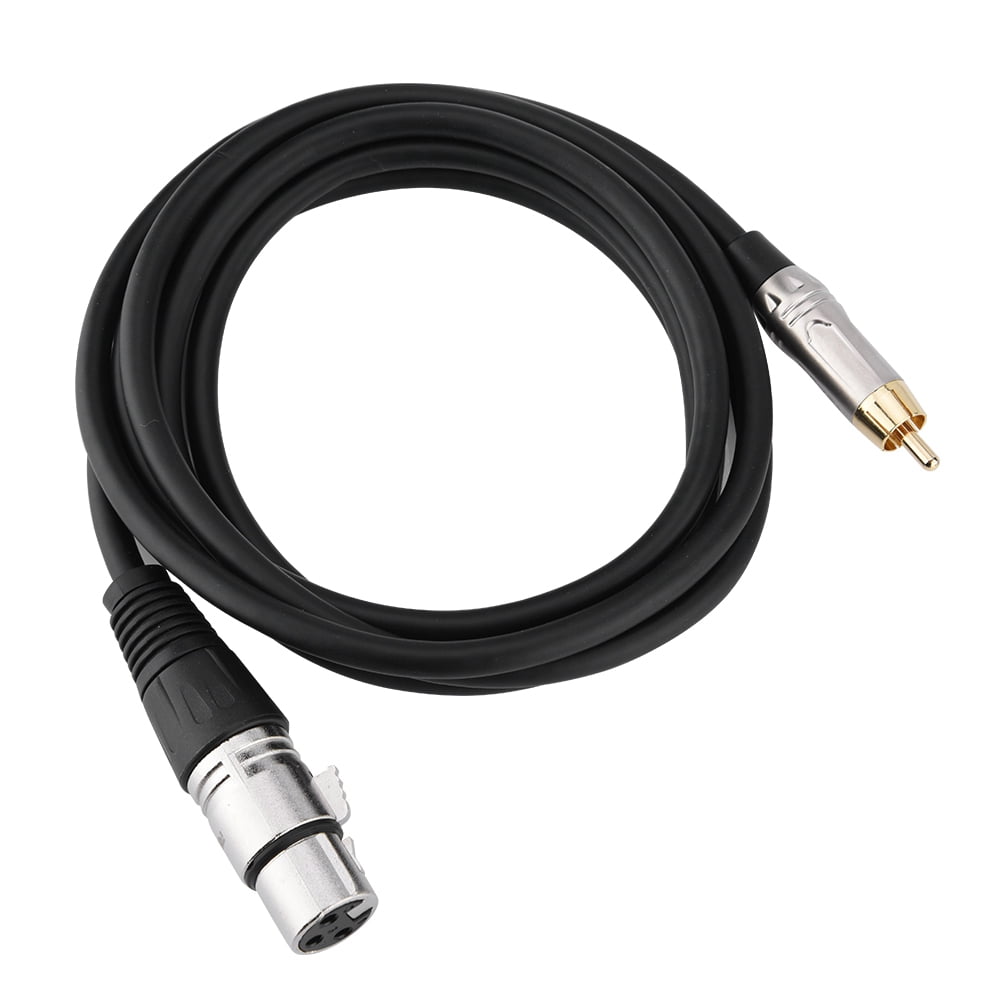 Tebru High Quality RCA Male to XLR Female Microphone Cable Audio Mic