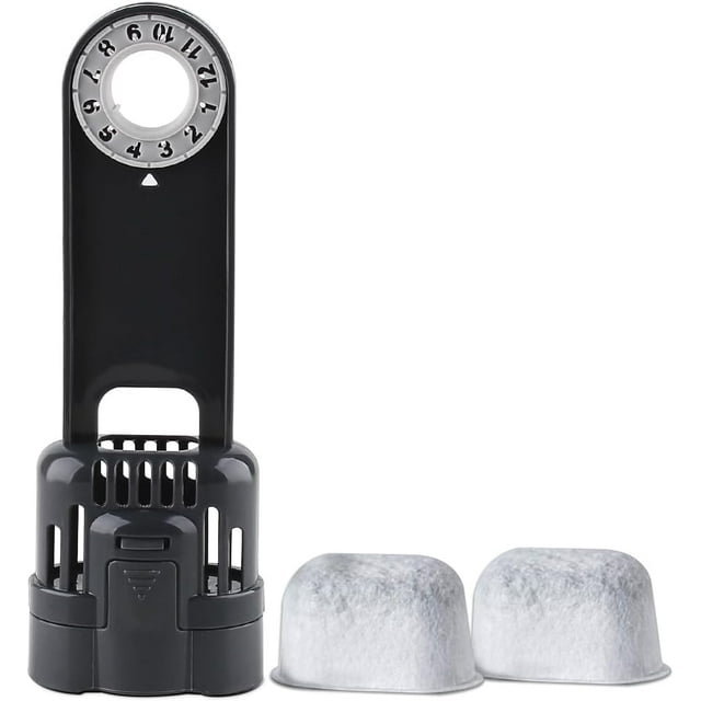 2-pack Replacement Charcoal Water filter Cartridges with Starter Kit Combo, Compatible with Keurig 1.0 Classic Brewers