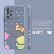 thumbnail image 3 of Case For Samsung Galaxy A91 A73 A72 A71 A53 A52 A51 A42 A33 AO3S 4G 5G Simple Liquid silicone Case Line Art Hello K-Kitty Cat, 3 of 5
