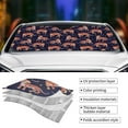 thumbnail image 3 of Yiaed Leopard Print Print Car Windshield Sunshade Front Auto Car Front Window Sun Shade Foldable Sun Visor Shield Cover Auto Accessories for Sedan SUV Truck-Small, 3 of 5