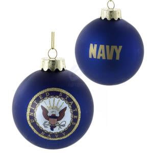 u s navy blue glass 80 mm two sided ball ornaments u s navy blue glass 80 mm two sided ball ornaments