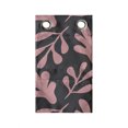 thumbnail image 1 of Abstract Hanging Pocket Organizer, Bold Silhouettes of Leafy Branches Botanical Graphical Organic Plants, Printed Polyester Storage Bag with Pockets, 9" x 16", Dark Grey and Pale Pink, 1 of 2