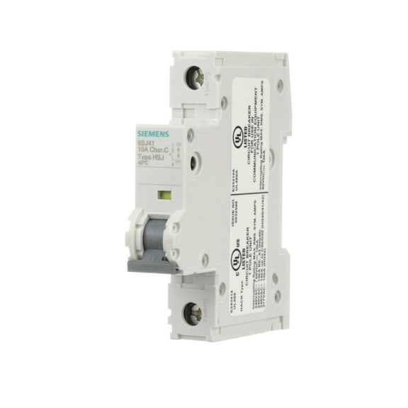 Siemens IEC Mini Circuit Breaker,10A,1P,240V 5SJ41107HG40