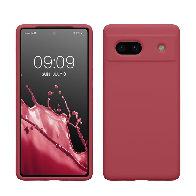 kwmobile Carcasa Compatible con Google Pixel 7a Funda - Case TPU y Silicona antigolpes - Apto Carga