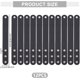 thumbnail image 2 of 12 pulseras de cuero genuino de 8,7 x 1 pulgada con 3 broches, ajustables, lisas, de cuero negro, brazalete de cuero, brazalete de cuero, 2 of 6