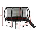 KOFUN Trampoline with Slide, 12FT 14FT 16FT Trampoline with Enclosure