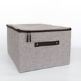 thumbnail image 3 of Yuarrent Caja de almacenamiento, práctico sujetador de ropa interior de gran capacidad, cajas organizadoras lavables, caja de ropa elegante para Almacenamiento y organización del hogar Gris oscuro Yuarrent HA077474-02, 3 of 6