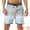 Light Gray, variant on DARING DIVA Men's Summer Drawstring Color Block Beach Shorts 32 Light Gray