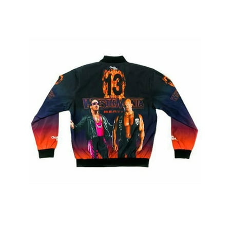 - Official WWE Authentic WrestleMania 13 Retro Fanimation Chalk Line Jacket Multi Small